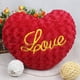 thumbnail image 4 of Apmemiss Clearance Heart Pillows, Cute Heart Decorative Pillow, Heart Shaped Throw Pillows for Bed, Faux Rabbit Fur Plush Hoom Decor Pillow Cushion for Chair Sofa Living Room (15.7" x 15.7"), 4 of 7