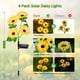 thumbnail image 3 of Luces solares de jardín WDTPro, paquete de 4, 16 margaritas, impermeables, 3 of 7