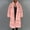 Pink, variant on Ofreoo Winter Coats for Women Faux Fur Collar Classic Leopard Medium Long Jacket,Holiday,Wedding,Party The Hottest Gifts