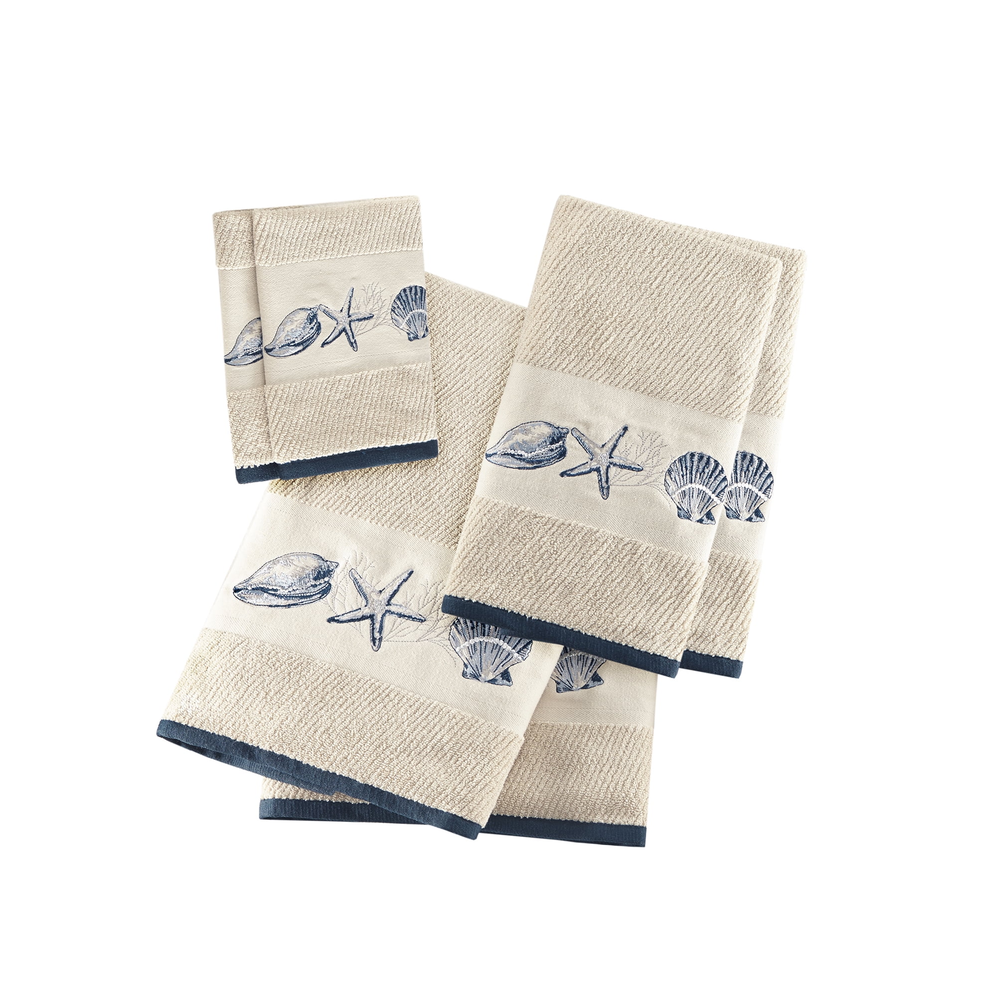OLLIIX Madison Park Towel Coastal Solid 6-Piece Set