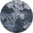 thumbnail image 2 of Addison Rugs Mayfield Premium Machine Washable Transitional Floral Navy Round Rug, 8' x 8', 2 of 5