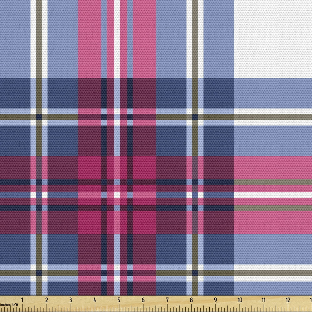 Plaid Upholstery Fabric by the Yard Classical British Tartan Design