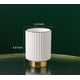 thumbnail image 5 of Organizador de brochas de maquillaje IEEK Ceramic blanco y dorado, 5 of 7