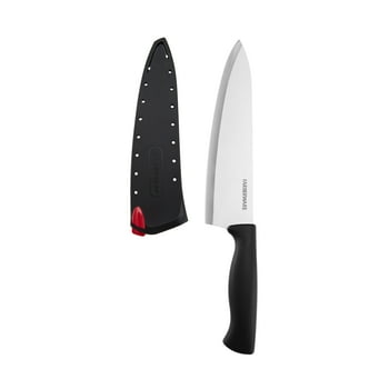 Farberware Edgekeeper Classic 8-inch Chef  with Black Self-Sharpening Sleeve and Handle