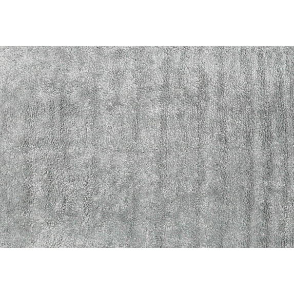 Ahgly Company Machine Washable Indoor Rectangle Contemporary Silver Gray Area Rugs, 2' x 4'