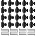 thumbnail image 1 of 20 Pcs Boutons de Tiroir Vintage Boutons de Porte Boutons de Tiroir pour Armoires de Cuisine Chambre Poignée Ronde Champignon Boutons de Cabinet Trou Rond Unique avec Vis, 1 of 5
