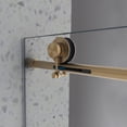 thumbnail image 4 of 76"H Frameless Sliding Door,Shower Door with Stainless Steel Pulleys&Adjustable Soft Closing Function,Clear Tempered Glass,Brushed Gold, 4 of 7