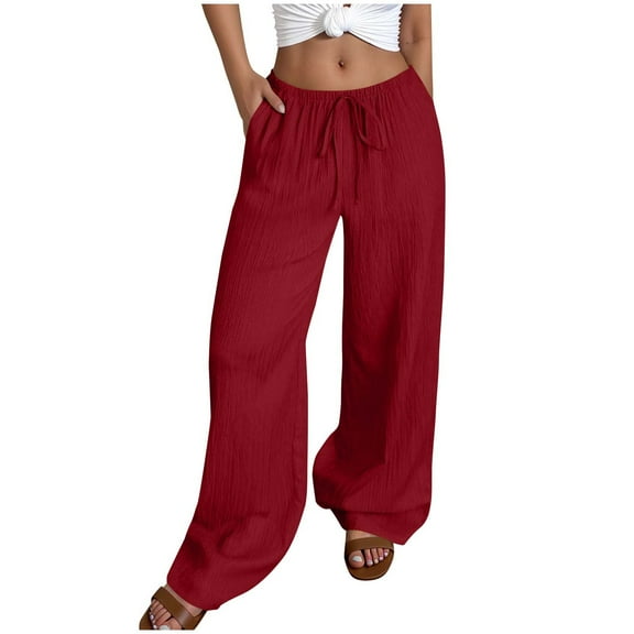 REALiKUN Women's Wide Leg Sweatpants - Fleece Lined Baggy Sweat Pants, Lounge Fashion Clothing Athletic Joggers with Pockets for Everyday