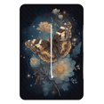 thumbnail image 3 of Night Butterfly Floral Cosmic Art Beautiful Outdoor Picnic Blanket, Foldable Waterproof Beach Mat, Portable Beach Blanket for Beach Camping, Hiking, Family Concerts, 3 of 8