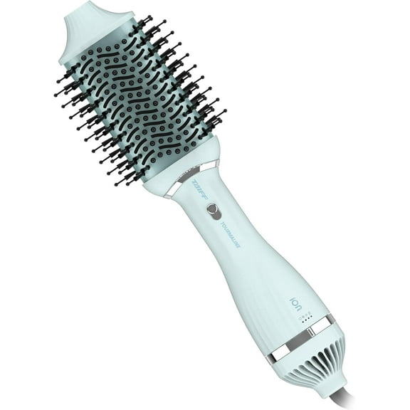 Taiff - Blow Dryer Brush | 2-in-1 Volumizing Hot Air Brush with Ion & Tourmaline Technology | 1200W DC Motor for Fast Drying & Styling | Detachable Head, Advanced Bristles, Monovolt Safety