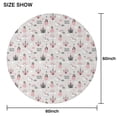 thumbnail image 6 of Unicorn Princess Castle Pattern Round Tablecloth 60"x60",Wrinkle Wipeable Table Cloth for Kitchen Dining Room Picnic Patio Party, 6 of 6