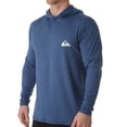 thumbnail image 1 of Men's Quiksilver EQYWR3167 Dredge Hooded Long Sleeve Rash Guard (Dark Denim Heather 2XL), 1 of 2