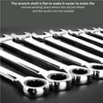 thumbnail image 3 of pitrice 18mm Ratchet Spanner 72 Teeth Design Ratchet Wrench Chrome Vanadium Steel Fixed Head Spanner for Construction Electrical Automobile Maintenance, 3 of 8