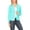Aqua, variant on Women's Casual Long Sleeves Office Workwear Solid Blazer Jacket