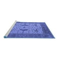 thumbnail image 2 of Ahgly Company Machine Washable Indoor Rectangle Oriental Blue Industrial Area Rugs, 6' x 9', 2 of 4