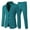 Green, variant on Men’s Slim Fit Suit Two Button 3-Piece Blazer Dress Business Wedding Party Jacket Vest and Pant