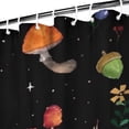 thumbnail image 3 of Colorful Mushroom Forest Black Pattern Shower Curtain 72"x84" ,Bathroom Decorative Shower Curtains Set with 12 Hooks,Modern Waterproof Washable Shower Curtain, 3 of 6