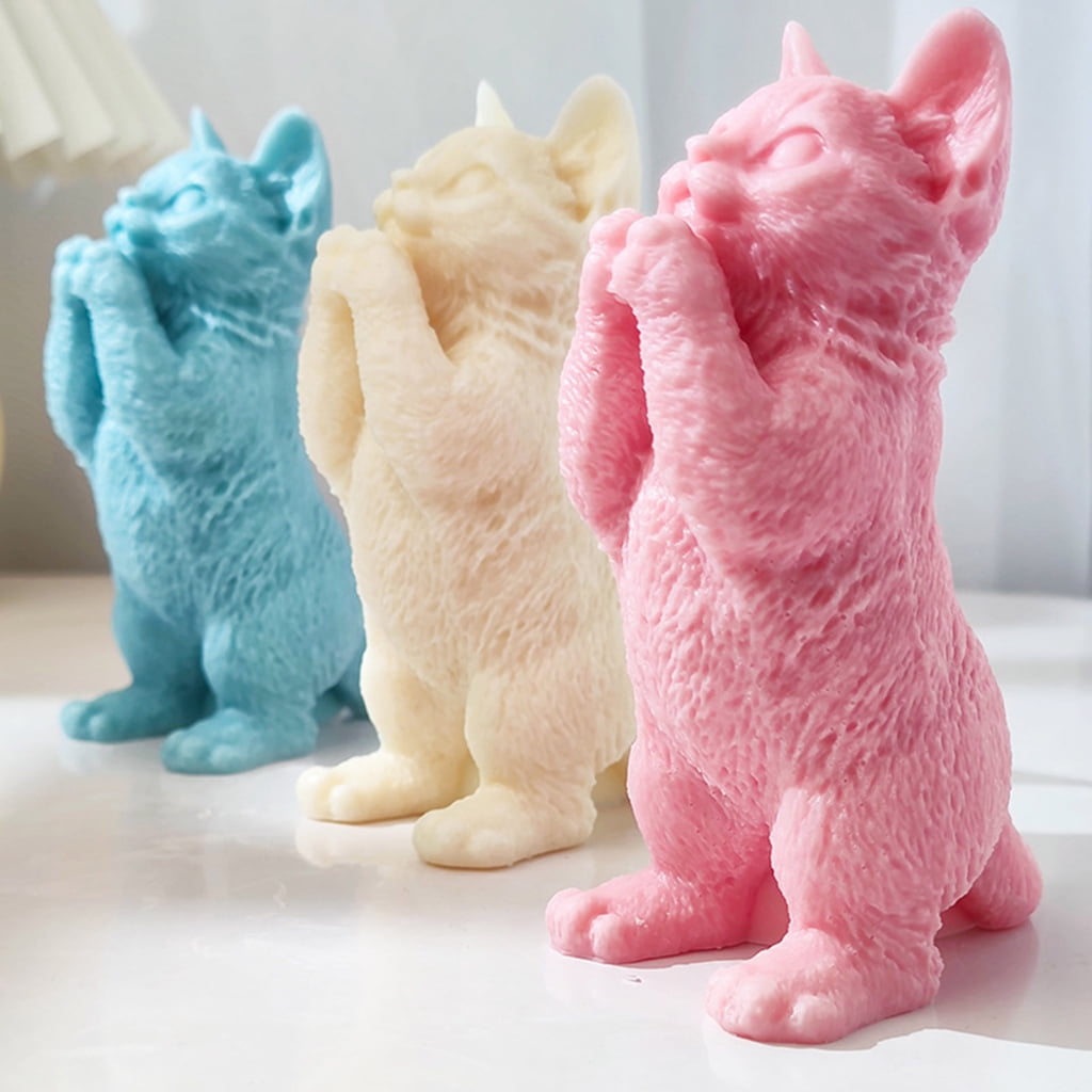 lanema Cat Resin Epoxy Casting Molds Home-Decor Ornament Aromatherapy Scented Candle