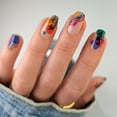 thumbnail image 2 of Fofosbeauty 24pcs Press on False Nails Tips,Square Fake Acrylic Nails,Watercolor Flower, 2 of 9