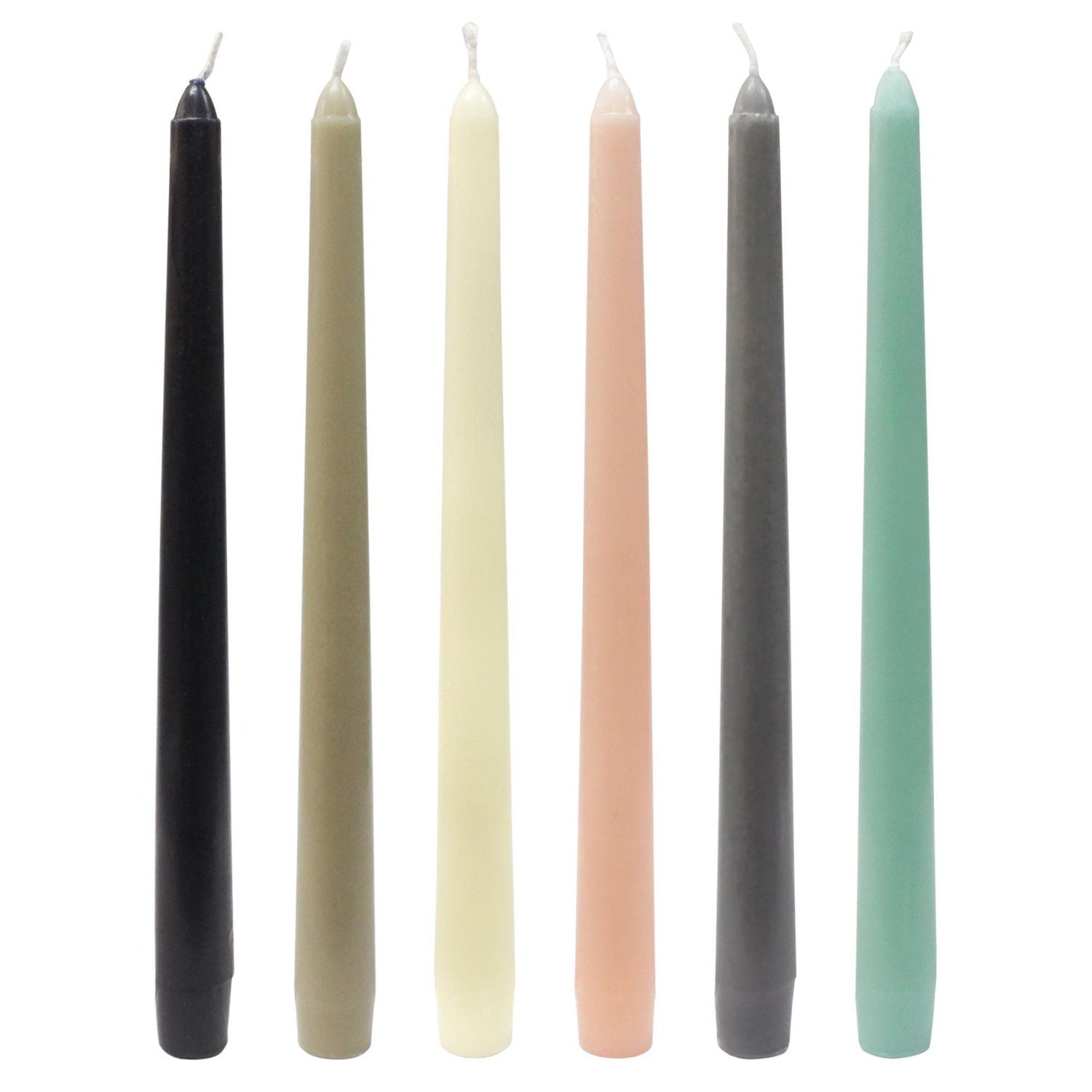 Hometrends 10" Aqua Unscented Taper Candle, 10"H