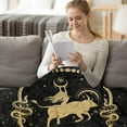 thumbnail image 3 of Taurus Gifts for Women, Taurus Zodiac Blanket 60"X50", Witchy Gifts,Taurus Gothic Gifts Taurus Astrology Decor Tarot Moon Constellation Soft Throw Blanket, 3 of 6