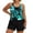 #071-Blue, variant on Roncen Women's Plus Size Swim Romper One Piece Swimsuits Modest Bathing Suit with Pockets