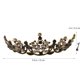 thumbnail image 5 of 1 pieza de lujo corona de cristal barroco clásico diamantes de imitación corona de reina accesorios para el cabello negro, 5 of 6