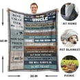thumbnail image 5 of Gifts for Men, Birthday Gifts for Him Husband, Funny Gifts for Men, Blanket Gifts for Anniversary Father's Day Valentines Wedding for Boyfriend, to My Man Throw Blanket 50"x 60", 5 of 5