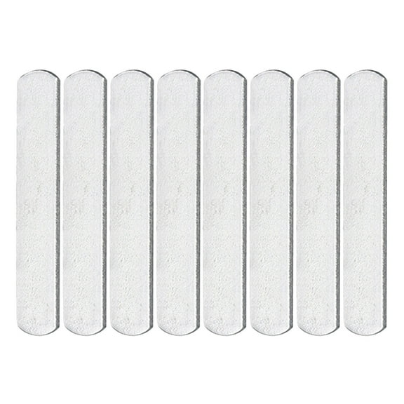 Soimiss 8Pcs Silver Electroplated Steel Plates for Bodybuilding and Workout Training