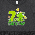 thumbnail image 4 of Inktastic 2nd Birthday Princess Frog Girls Toddler Dress, 4 of 5