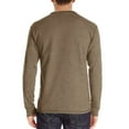 thumbnail image 5 of IROINNID Long Sleeve Shirts for Men Leisure Beefy Muscle Basic Solid Pure Color Blouse Tee Shirt Top,Khaki, 5 of 5