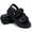 Black, variant on Women's Platform Sandals with Velcro Straps Lightweight Slip-Resistant Waterproof Beach Sandals for Women & Men Sport Sandals for Outdoor Walking