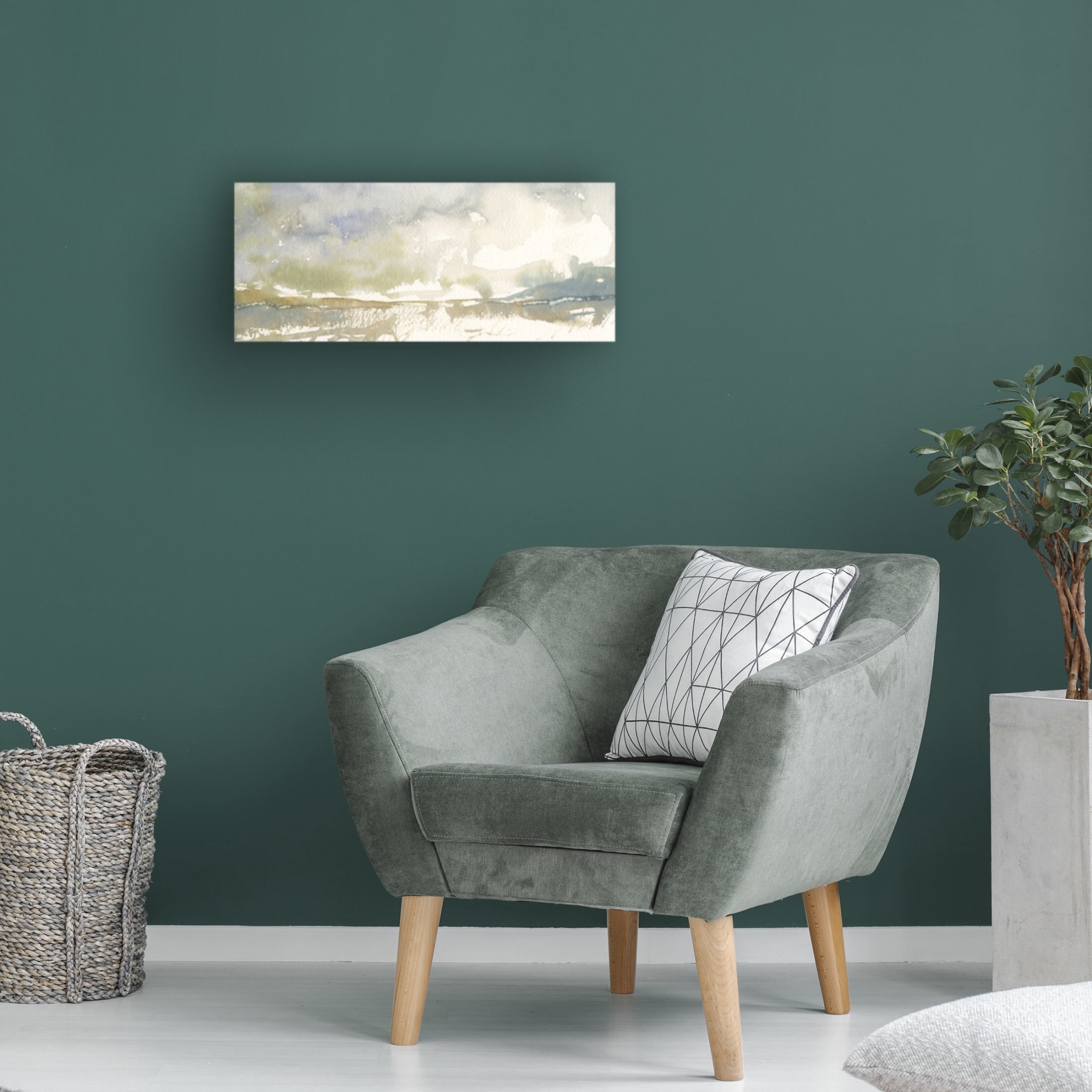 Canvas Wall Art - Randy Noble Fine Art 'Frigid' Wall Art for Living Room, Bedroom, or Office Décor by Trademark Fine Art - 19 x 8 Inches