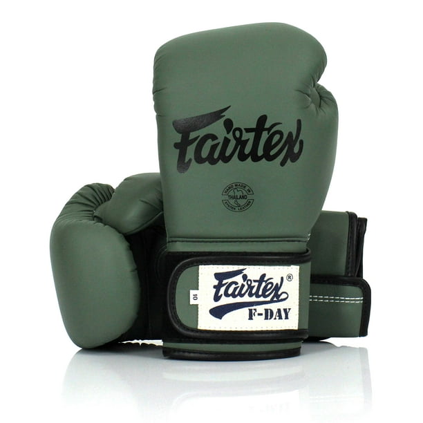 Guantes de boxeo Fairtex BGV11 Fday Muay Thai de 14 oz para hombre y mujer