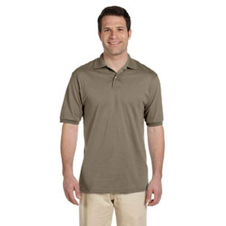 Adult White Jersey Polo - Jerzees Adult 5.6 oz. SpotShield™ Jersey Polo