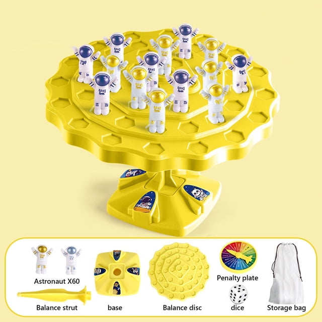 ZZkhGO Astronaut Tree Stacking Puzzle Toy, Math Balance Strategy Interaction Game, Fine Motor Skill Educational Toy for Children