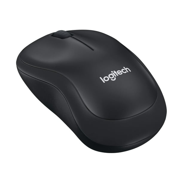 Logitech M220 Silent - Mouse - optical - 3 buttons - wireless - 2.4 GHz - wireless receiver - charcoal - Walmart.com