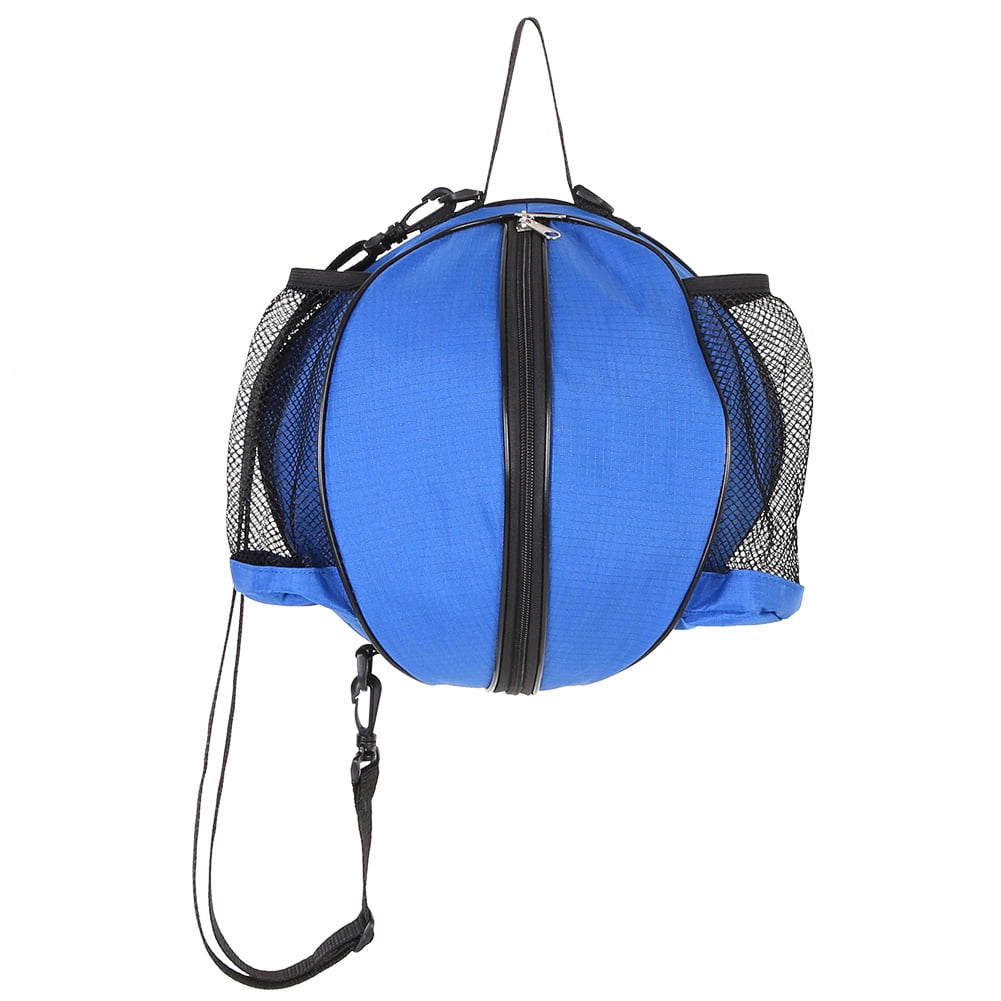Portable Sports Basketball Football Soccer Ball Volleyball Shoulder Bag Balls Handbag Blue