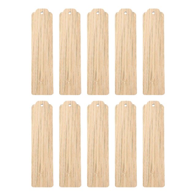 10pcs DIY Wooden Craft Bookmarks Craft Making Bookmarks Reading Bookmarks