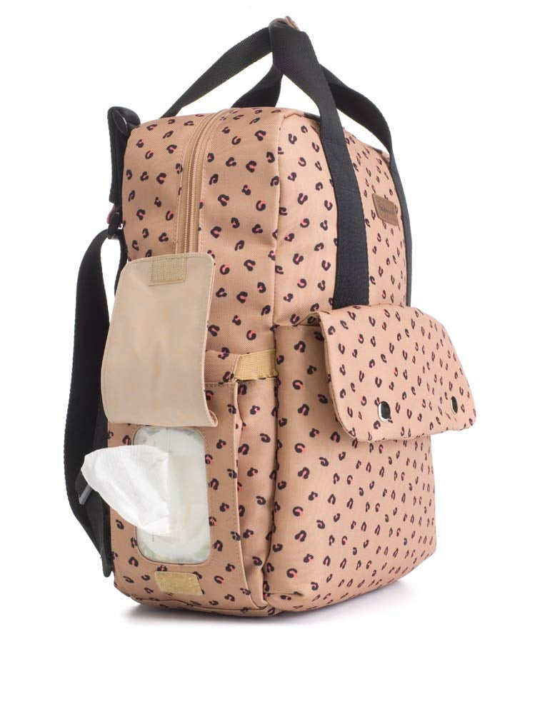 Babymel Georgi ECO Convertible Diaper Bag Backpack in Leopard