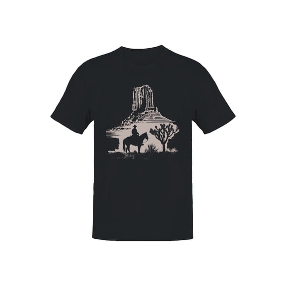 Desert Cowboy Silhouette Men's T-shirt