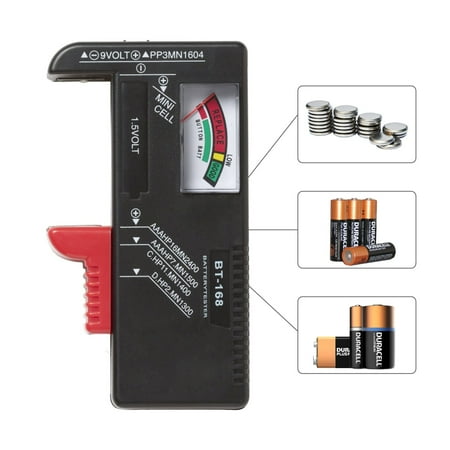 - RED SHIELD Universal Battery Tester, Accurate and Portable Battery Checker for AA AAA C D 9V 1.5V and Button Cell Batteries