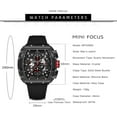 thumbnail image 6 of Men's Watch Fashion Sport Wrist Watches (Chronograph/Waterproof/Luminous/Calendar) Silicon Strap Quartz Watch for Men, 6 of 6