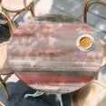 thumbnail image 4 of Coral Red Brown Ombre Round Tablecloth 45-54 Inch Round Fitted Table Cloth with Elastic Edge, Vintage Shabby Red Abstract Art Waterproof Table Cover Protector for Outdoor Picnic Party Dining, 4 of 9