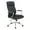 Black, variant on High Back Manager's Chair with Dillon Black Fabric and Chrome Base