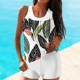 thumbnail image 2 of Tnhcen Women's Classic Basic Striped Print Tankini Swimsuit Set with Built - in Bra, Tummy Control High Waist Boyshorts, Quick Dry Nylon Spandex, Swimsuits for Women Sizes S - 2XL, 2 of 5