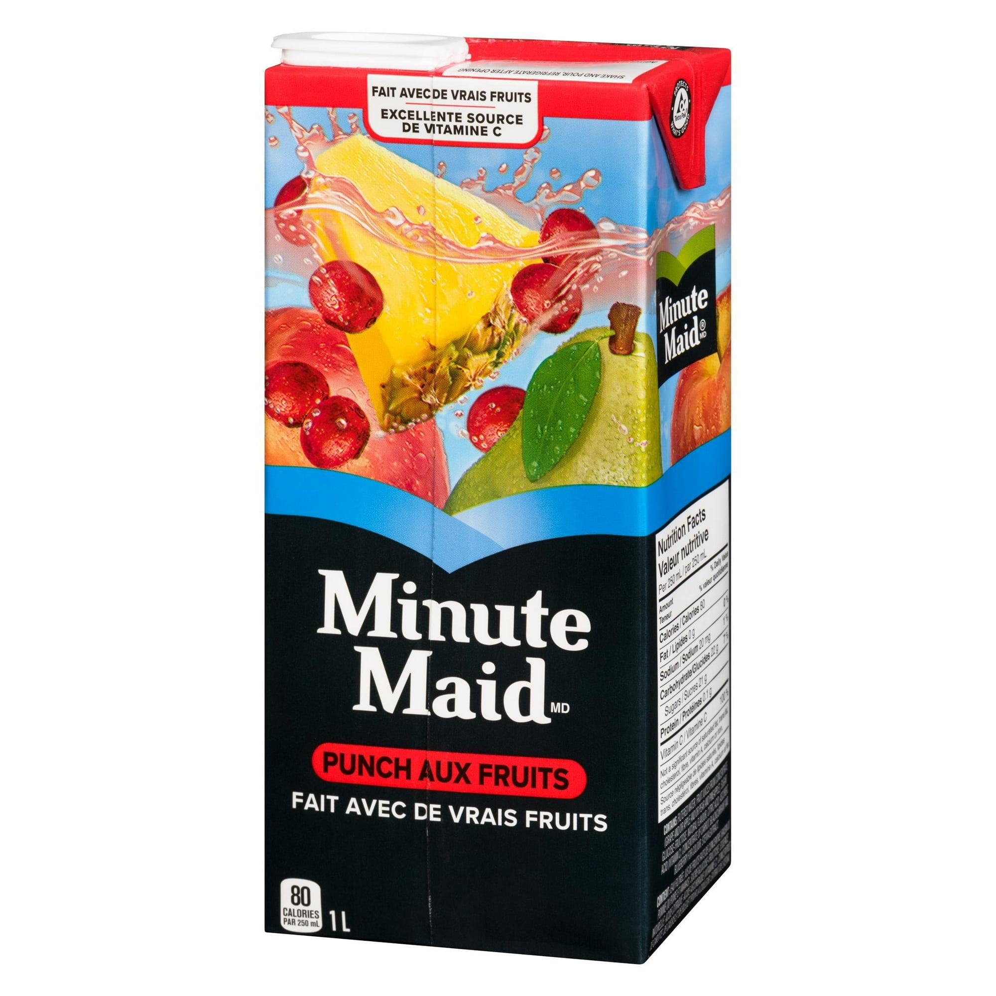 Minute Maid Fruit Punch Carton, 1 Liter, 1L