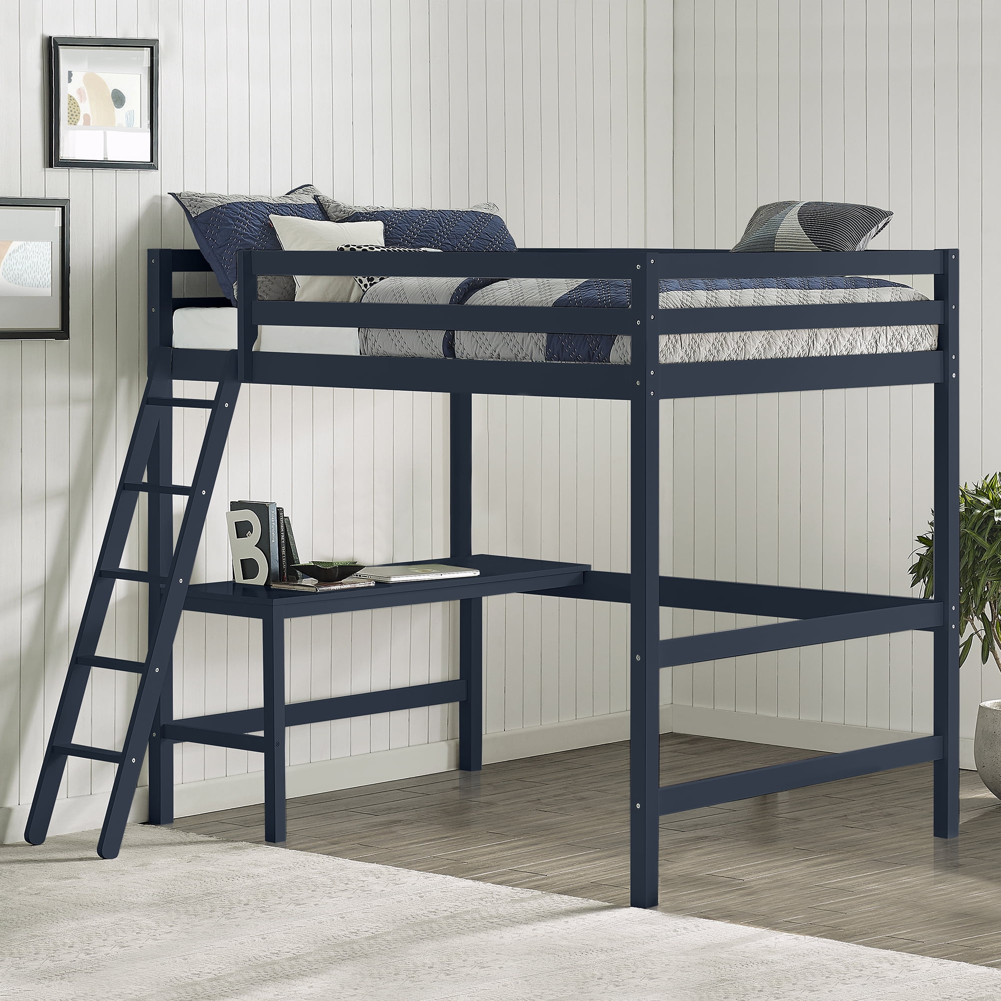 Sentern Twin Size Loft Bed With Desk, Tron Loft Bunk Bed