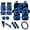 Blue Wolf, variant on Yuyamidu Wolf Car Seat Covers Set with Galaxy Car Floor Mats Steering Wheel Cover Seat Belt Pads Handbrake Cover Set Coasters for SUV Van Truck