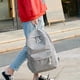 thumbnail image 5 of Mochila de estilo pijo marrón claro para mujer, mochila escolar de pana de tela suave para chicas adolescentes, 5 of 5